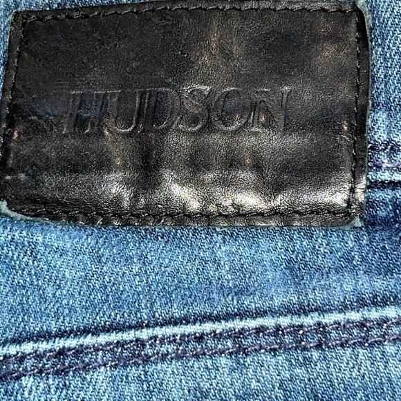 Men's 31 HUDSON CLIFTON 5 POCKET BOOT MEDIUM WASH BLUE DENIM JEANS MADE IN USA - Picture 9 of 14